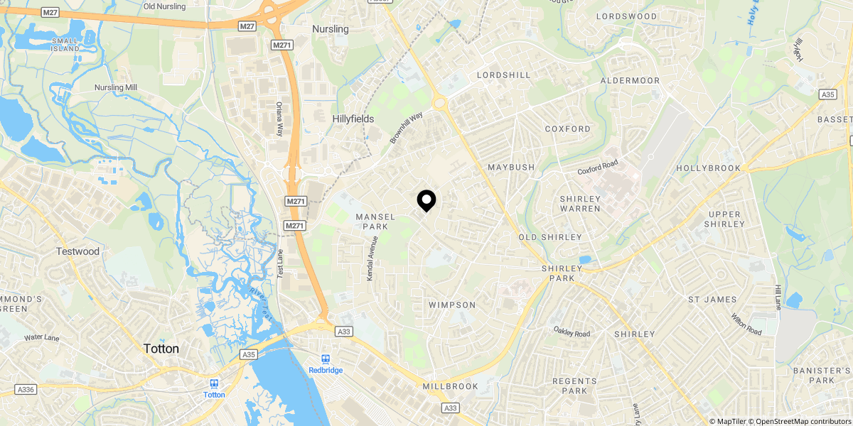 Approximate location of Evenlode Road, Millbrook, SO16 9EF