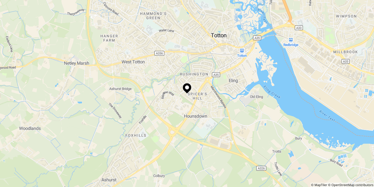 Approximate location of Marybridge Close, Rushington