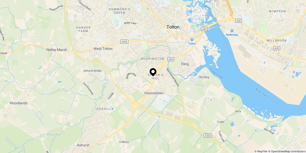 Approximate location of Players Crescent, Rushington