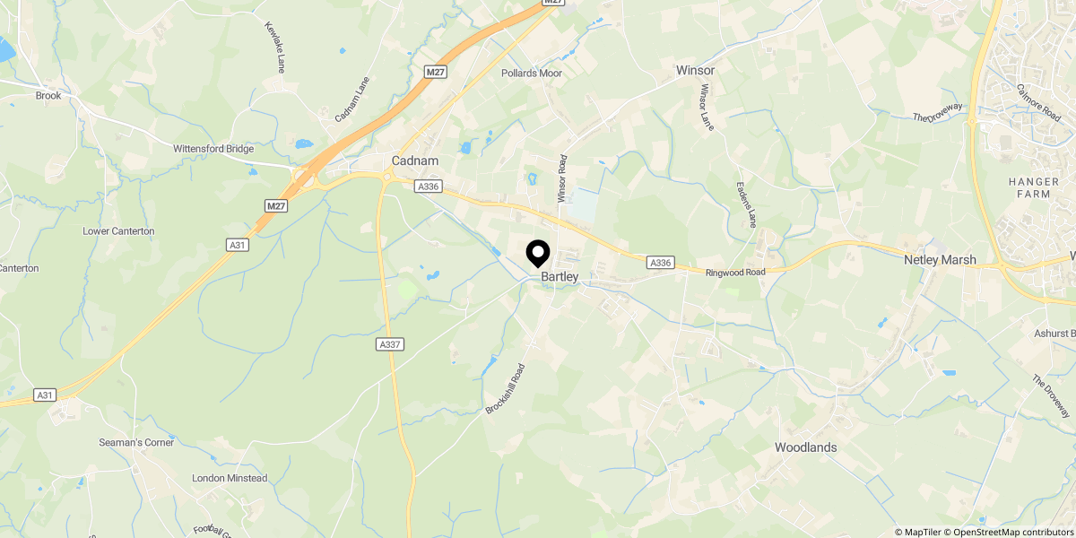 Approximate location of Beechwood Road, Bartley